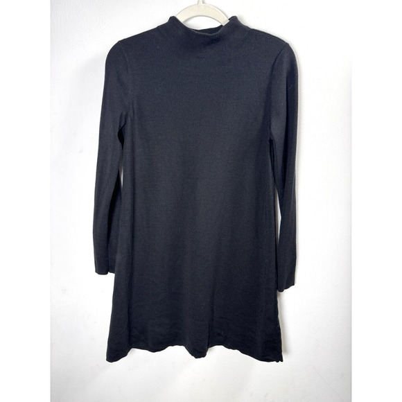 COS Mock Neck 100% Wool Sweater Dress Minimalist Quiet Luxury Classic Timeless S - Picture 1 of 5